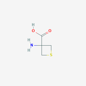 molecular formula C4H7NO2S B140804 3-Aminothietane-3-carboxylic acid CAS No. 138650-26-7