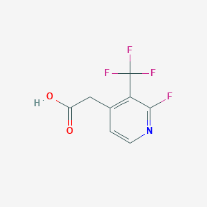 molecular formula C8H5F4NO2 B1408041 2-Fluoro-3-(trifluoromethyl)pyridine-4-acetic acid CAS No. 1227565-52-7