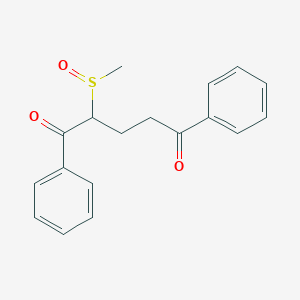 molecular formula C18H18O3S B14080423 2-(Methanesulfinyl)-1,5-diphenylpentane-1,5-dione CAS No. 100749-27-7