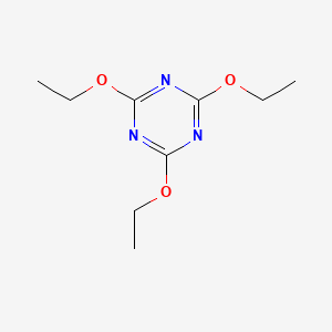 molecular formula C9H15N3O3 B14080424 2,4,6-Triethoxy-1,3,5-triazine CAS No. 884-43-5