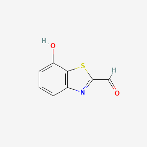 molecular formula C8H5NO2S B1408044 7-Hydroxybenzothiazole-2-carboxaldehyde CAS No. 1261626-31-6