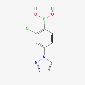 (2-Chloro-4-(1H-pyrazol-1-yl)phenyl)boronic acid