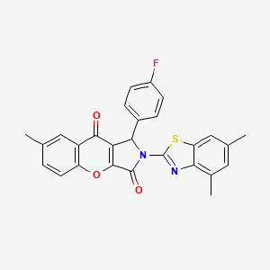 2-(4,6-Dimethyl-1,3-benzothiazol-2-yl)-1-(4-fluorophenyl)-7-methyl-1,2-dihydrochromeno[2,3-c]pyrrole-3,9-dione