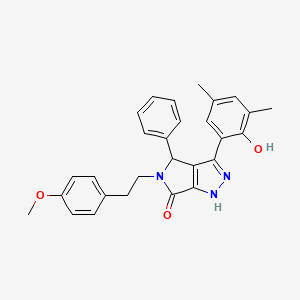 3-(2-hydroxy-3,5-dimethylphenyl)-5-[2-(4-methoxyphenyl)ethyl]-4-phenyl-4,5-dihydropyrrolo[3,4-c]pyrazol-6(2H)-one