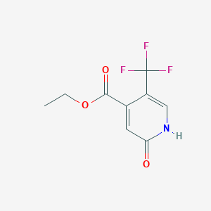molecular formula C9H8F3NO3 B1408050 Ethyl 2-hydroxy-5-(trifluoromethyl)isonicotinate CAS No. 1227508-49-7
