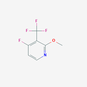 molecular formula C7H5F4NO B1408052 4-Fluoro-2-methoxy-3-(trifluoromethyl)pyridine CAS No. 1227564-78-4