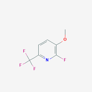 molecular formula C7H5F4NO B1408053 2-Fluoro-3-methoxy-6-(trifluoromethyl)pyridine CAS No. 1227564-41-1