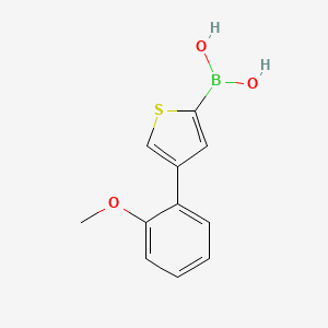 molecular formula C11H11BO3S B14080557 (4-(2-Methoxyphenyl)thiophen-2-yl)boronic acid 