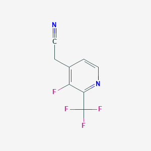 3-Fluoro-2-(trifluoromethyl)pyridine-4-acetonitrile