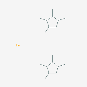 molecular formula C18H36Fe B14080572 Iron; 1,2,3,4-tetramethylcyclopentane 