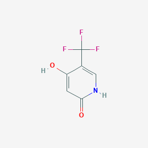 molecular formula C6H4F3NO2 B1408061 2,4-Dihydroxy-5-(trifluoromethyl)pyridine CAS No. 1227574-81-3