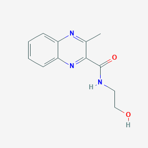 molecular formula C12H13N3O2 B14080611 N-(2-Hydroxyethyl)-3-methylquinoxaline-2-carboxamide CAS No. 104634-22-2