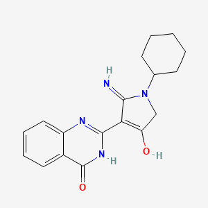 2-(2-amino-1-cyclohexyl-4-oxo-4,5-dihydro-1H-pyrrol-3-yl)quinazolin-4(3H)-one