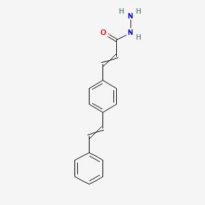 3-[4-(2-Phenylethenyl)phenyl]prop-2-enehydrazide