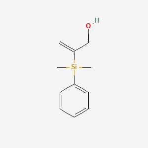 molecular formula C11H16OSi B14080672 2-Propen-1-ol, 2-(dimethylphenylsilyl)- CAS No. 101844-22-8