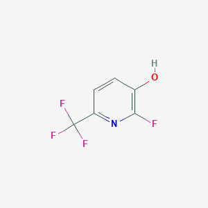 molecular formula C6H3F4NO B1408068 2-Fluoro-3-hydroxy-6-(trifluoromethyl)pyridine CAS No. 1227594-85-5