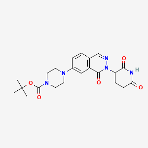 molecular formula C22H27N5O5 B14080682 Tert-butyl 4-[3-(2,6-dioxopiperidin-3-yl)-4-oxophthalazin-6-yl]piperazine-1-carboxylate 