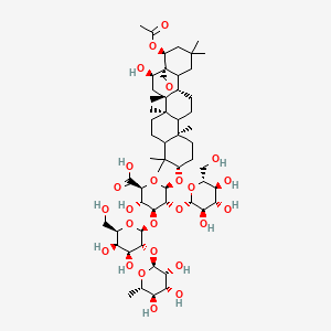 molecular formula C56H90O25 B14080691 Priverosaponin B 22-acetate 