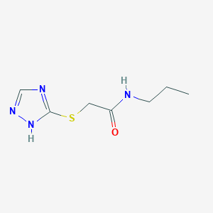 molecular formula C7H12N4OS B14080695 N-propyl-2-(4H-1,2,4-triazol-3-ylsulfanyl)acetamide 