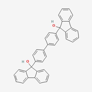 molecular formula C38H26O2 B14080711 9,9'(Biphenyl-4,4'-diyl)difluoren-9-ol CAS No. 427165-44-4