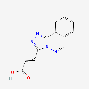 molecular formula C12H8N4O2 B14080715 3-([1,2,4]Triazolo[3,4-a]phthalazin-3-yl)prop-2-enoic acid 