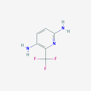 molecular formula C6H6F3N3 B1408073 3,6-Diamino-2-(trifluoromethyl)pyridine CAS No. 1227571-72-3