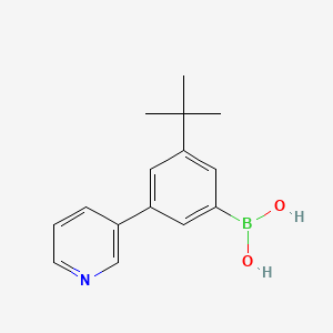 molecular formula C15H18BNO2 B14080740 (3-(tert-Butyl)-5-(pyridin-3-yl)phenyl)boronic acid 