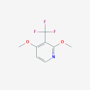 molecular formula C8H8F3NO2 B1408076 2,4-Dimethoxy-3-(trifluoromethyl)pyridine CAS No. 1227579-20-5