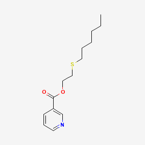 2-(Hexylthio)ethyl nicotinate