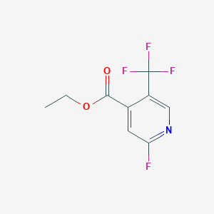 molecular formula C9H7F4NO2 B1408078 Ethyl 2-fluoro-5-(trifluoromethyl)isonicotinate CAS No. 1227508-43-1