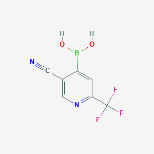 (5-Cyano-2-(trifluoromethyl)pyridin-4-yl)boronic acid