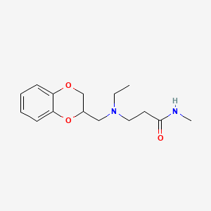 3-(N-((1,4-Benzodioxan-2-yl)methyl)ethylamino)-N-methylpropionamide