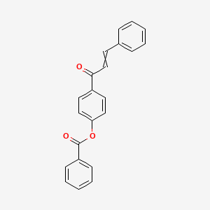 molecular formula C22H16O3 B14080812 2-Propen-1-one, 1-[4-(benzoyloxy)phenyl]-3-phenyl- CAS No. 102468-57-5