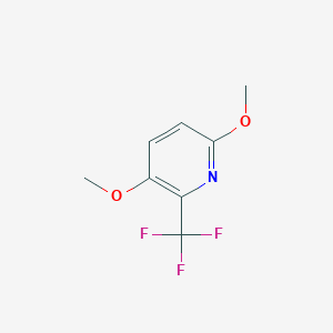 molecular formula C8H8F3NO2 B1408082 3,6-Dimethoxy-2-(trifluoromethyl)pyridine CAS No. 1227602-60-9