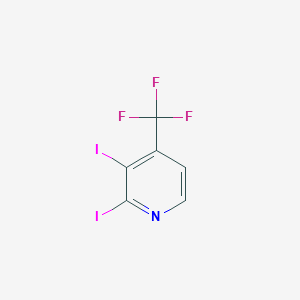 molecular formula C6H2F3I2N B1408084 2,3-Diiodo-4-(trifluoromethyl)pyridine CAS No. 1227599-80-5