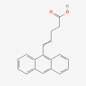 molecular formula C19H16O2 B14080846 5-(Anthracen-9-YL)pent-4-enoic acid CAS No. 102193-27-1