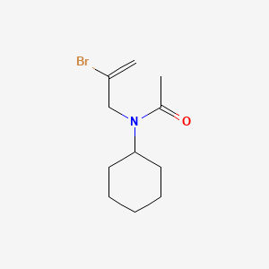 molecular formula C11H18BrNO B14080853 Acetamide, N-(2-bromoallyl)-N-cyclohexyl- CAS No. 102585-32-0