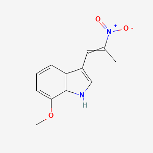 molecular formula C12H12N2O3 B14080861 7-Methoxy-3-(2-nitroprop-1-en-1-yl)-1H-indole CAS No. 1022-04-4