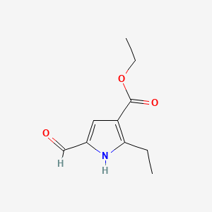 ethyl 2-ethyl-5-formyl-1H-pyrrole-3-carboxylate