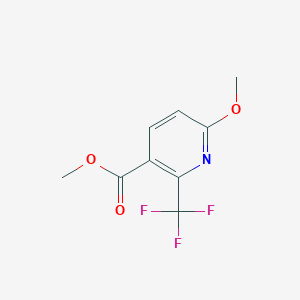 molecular formula C9H8F3NO3 B1408090 甲基6-甲氧基-2-(三氟甲基)烟酸酯 CAS No. 1227575-89-4