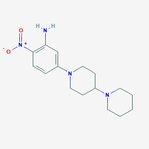 2-Nitro-5-[4-(piperidin-1-yl)piperidin-1-yl]aniline