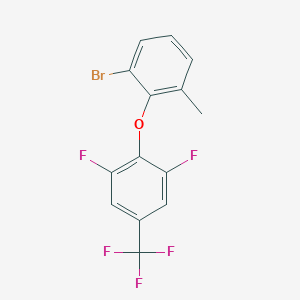 2-(2-Bromo-6-methyl-phenoxy)-1,3-difluoro-5-(trifluoromethyl)benzene