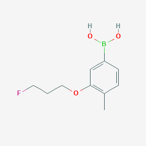 molecular formula C10H14BFO3 B1408094 (3-(3-氟丙氧基)-4-甲基苯基)硼酸 CAS No. 1704074-02-1