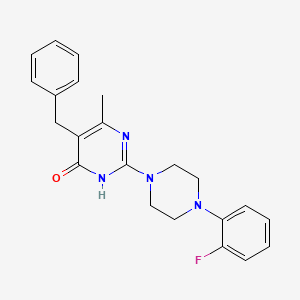 5-Benzyl-2-[4-(2-fluorophenyl)piperazin-1-yl]-6-methylpyrimidin-4-ol