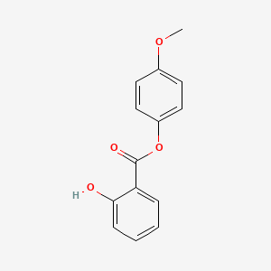 molecular formula C14H12O4 B14080959 Benzoic acid, 2-hydroxy-, 4-methoxyphenyl ester CAS No. 10268-61-8