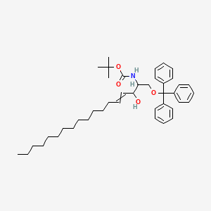 tert-butyl N-(3-hydroxy-1-trityloxyoctadec-4-en-2-yl)carbamate