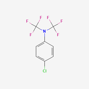 molecular formula C8H4ClF6N B14080988 4-Chloro-N,N-bis(trifluoromethyl)aniline CAS No. 10218-92-5