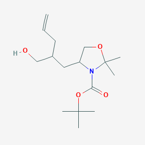 Tert-butyl 4-[2-(hydroxymethyl)pent-4-enyl]-2,2-dimethyl-1,3-oxazolidine-3-carboxylate