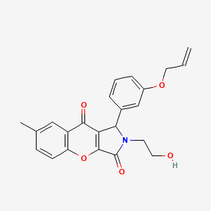 2-(2-Hydroxyethyl)-7-methyl-1-[3-(prop-2-en-1-yloxy)phenyl]-1,2-dihydrochromeno[2,3-c]pyrrole-3,9-dione