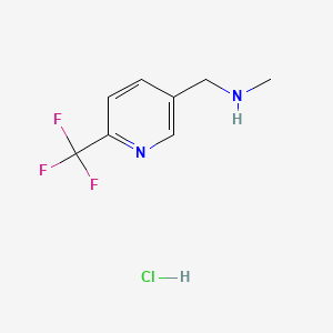 N-Methyl-1-(6-(trifluoromethyl)pyridin-3-yl)methanamine hydrochloride